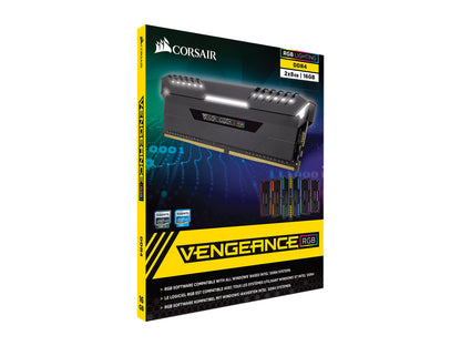 CORSAIR Vengeance RGB DRAM 16GB (2 x 8GB) DDR4 3000 (PC4-24000) C15 - Intel 100/200 Series Desktop Memory - CMR16GX4M2C3000C15
